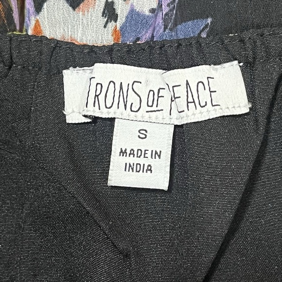 Patrons Of Peace Womens Tropical Floral Print Midi Dress Black Multicolor Sz S - Picture 7 of 8